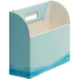 普乐士 纸质文件整理盒 A4 新横式<浅蓝色>