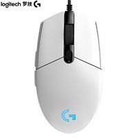 罗技G102有线鼠标 白色 游戏鼠标8000DPI