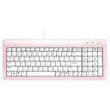 罗技 K152 超薄有线键盘（PS/2或USB接口）<粉色>