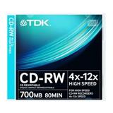 TDK CD-RW 12X光盘（可擦写）[单片装]