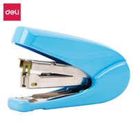 得力0429时尚炫彩型省力订书机20页 适配12#订书钉 蓝色