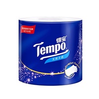 得宝(Tempo)T4680四层卷筒卫生纸160克10卷/6提/箱