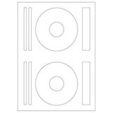 永实 A4电脑打印标签纸（Φ115*Φ41+6*116+22*116mm）20张/包