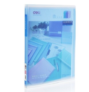得力 半透明悦彩系列资料册 A4/20<蓝色>