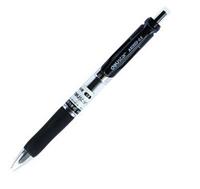 得力92622软胶手柄按动中性笔 0.5mm<黑色>