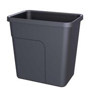 得力 方形塑料清洁桶（303*215*298mm）< 黑色>