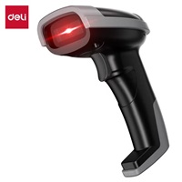 得力AA186扫码枪一维码扫描枪 有线 黑色