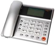 中诺（CHINO-E）C099来电显示电话机 (银色)真人真唱来电报号电话机