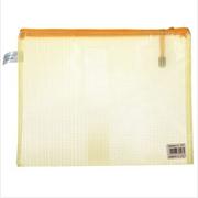 Sunwood三木 B5规格，PVC网格袋 C4526（单个装）-黄色